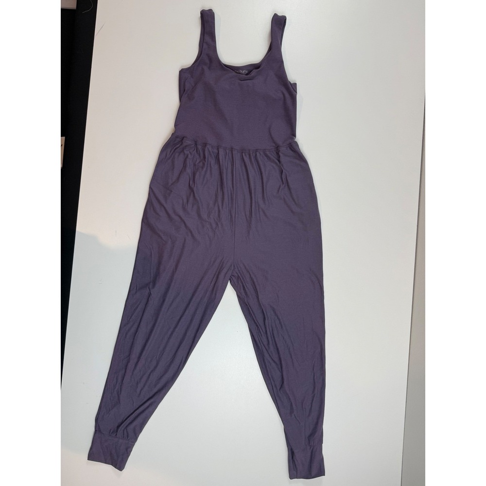 Beyond the Bump Purple Sleeveless Jumpsuit